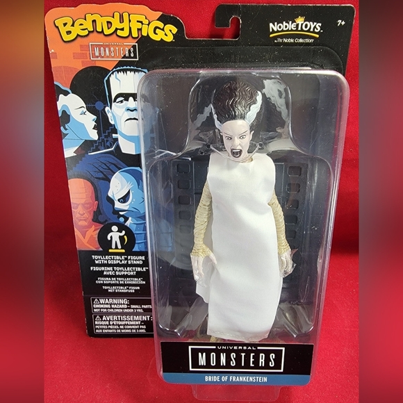 Bride of frankenstein figure and funko pop (NIB) Brand new bendy figs monsters - Picture 3 of 12